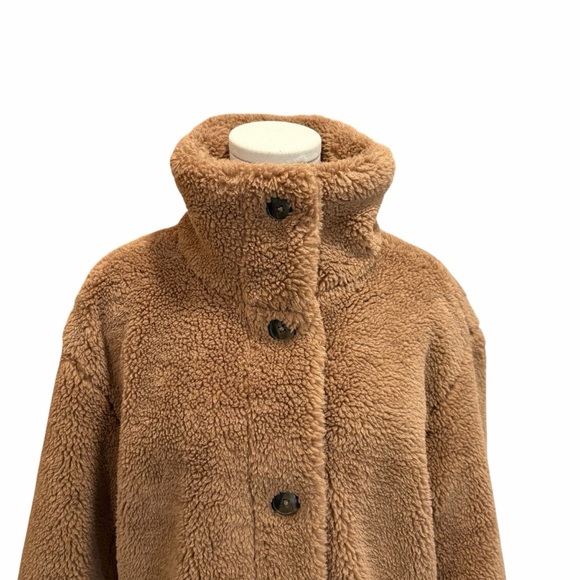 GAP Women's Brown Teddy Jacket - Picture 8 of 11